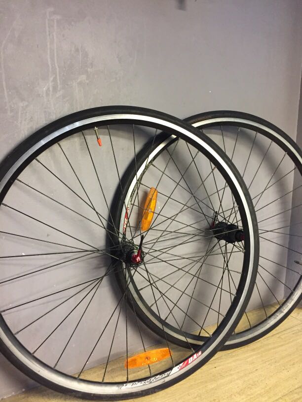 Alex Rims DA16 Road Wheelset, Sports Equipment, Bicycles & Parts ...