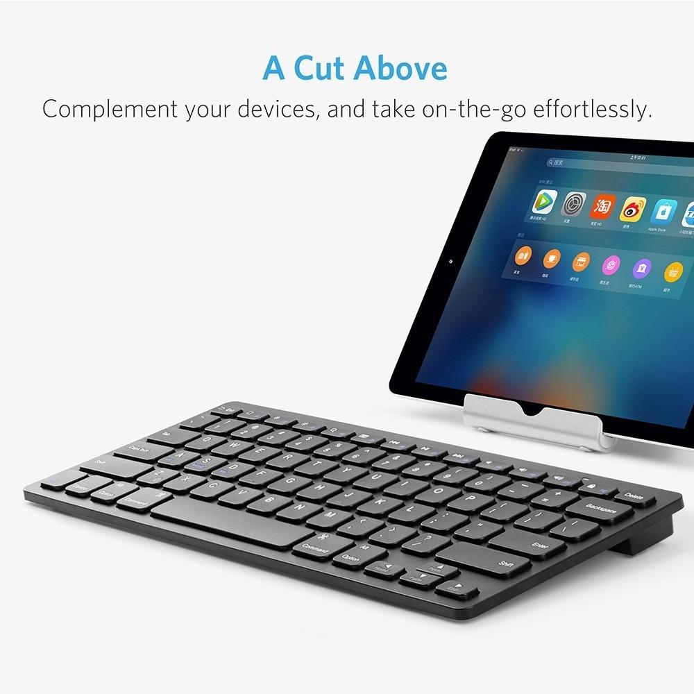 ANKER Keyboard Bluetooth Ultra Slim A7726 Hitam, Elektronik, Komputer