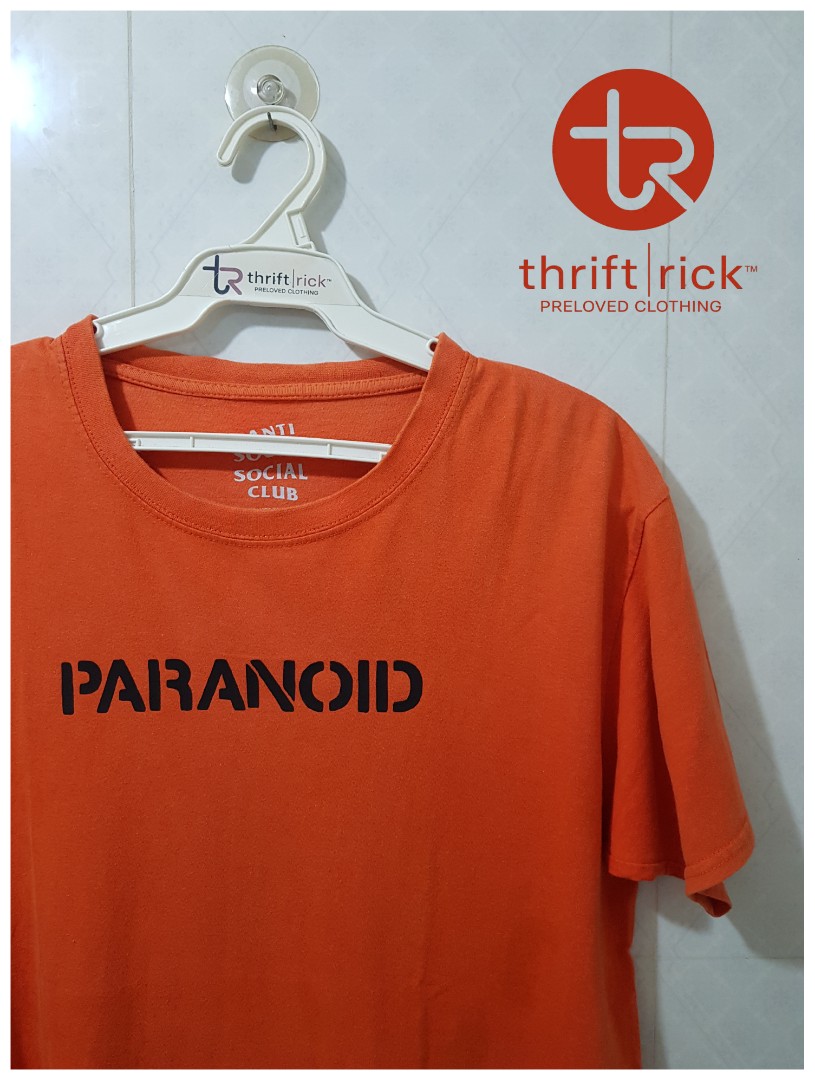 Anti social social clearance club orange shirt
