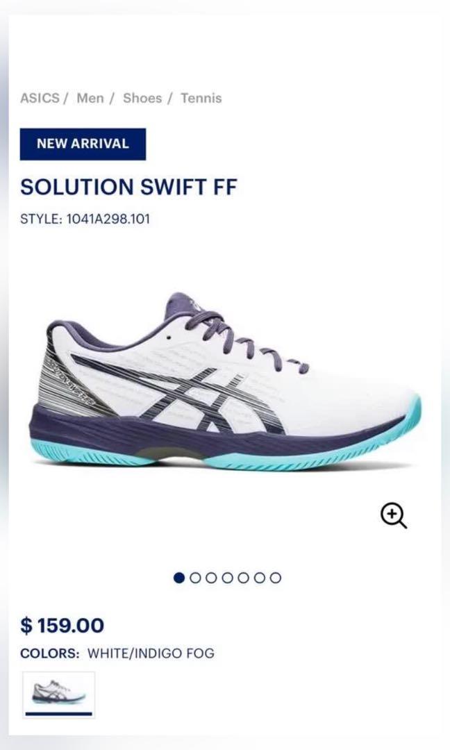 Asics Solution Swift FF - Tennis Shoes - LIKE NEW!, Sports Equipment,  Sports & Games, Racket & Ball Sports on Carousell