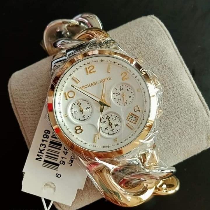 Authentic MK Runway Twisted Two Tone Watch MK3199 Women s Fashion Watches Accessories Watches on Carousell