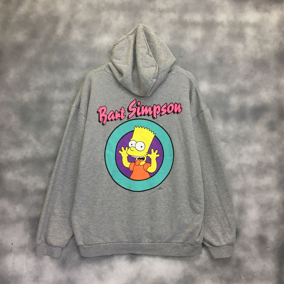 Bart Simpson Big Logo Hoodie, Women's Fashion, Coats, Jackets and ...