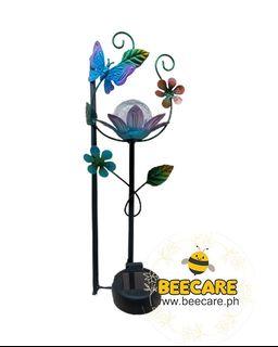 BeeCareph Flowers & Butterfly LED Solar Light Yard Stake