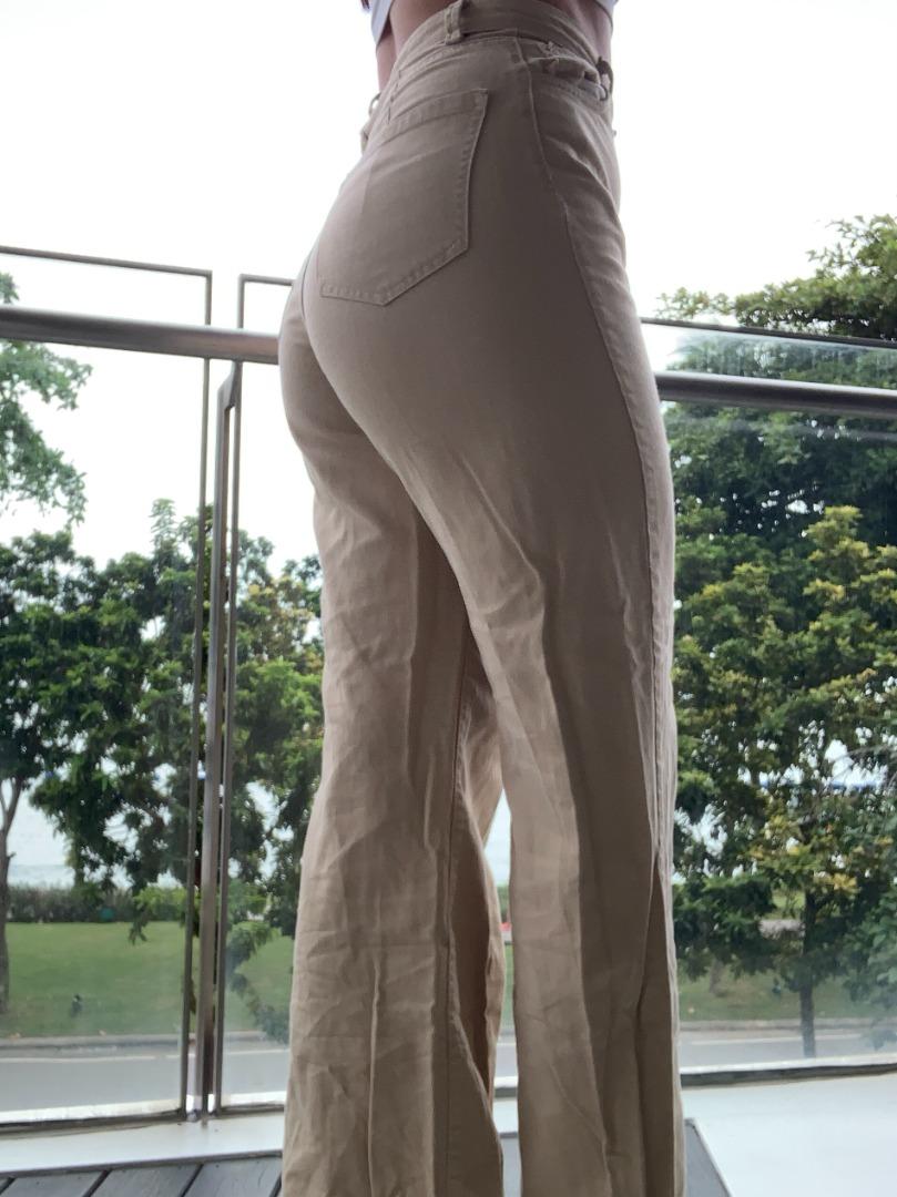 Jeans beige bershka hotsell