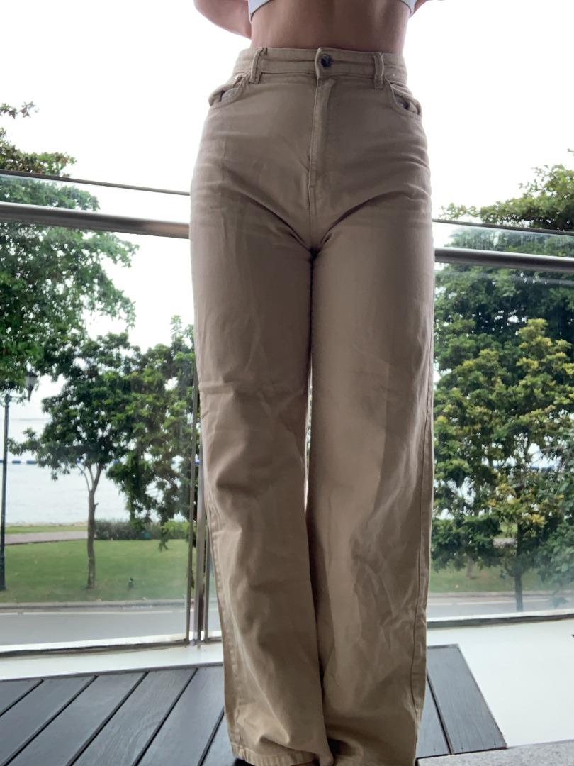 Bershka jeans new arrivals beige