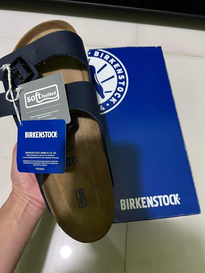 Birkenstock Arizona Soft footbed BS Blue Men s Fashion Footwear