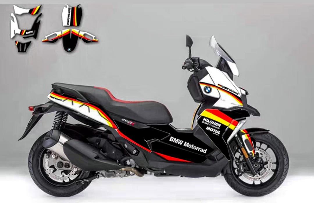 BMW C400X FULL DECAL KIT, Motorcycles, Motorcycle Accessories on Carousell
