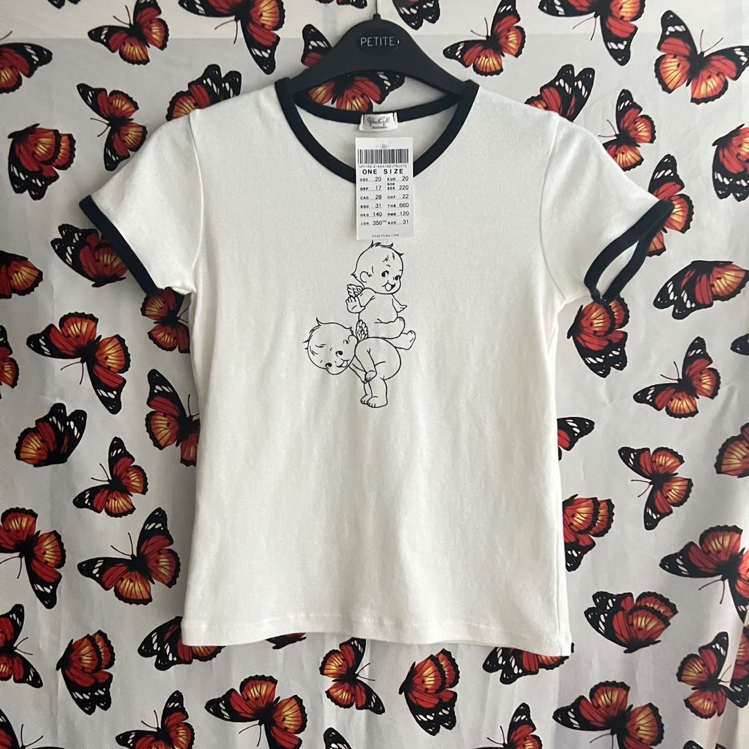 bnwt brandy melville angel baby hailie top tee tshirt