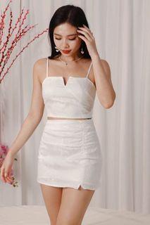 BNWT TSS THE STYLE SOIREE Larene Lace Co-Ord Set in White
