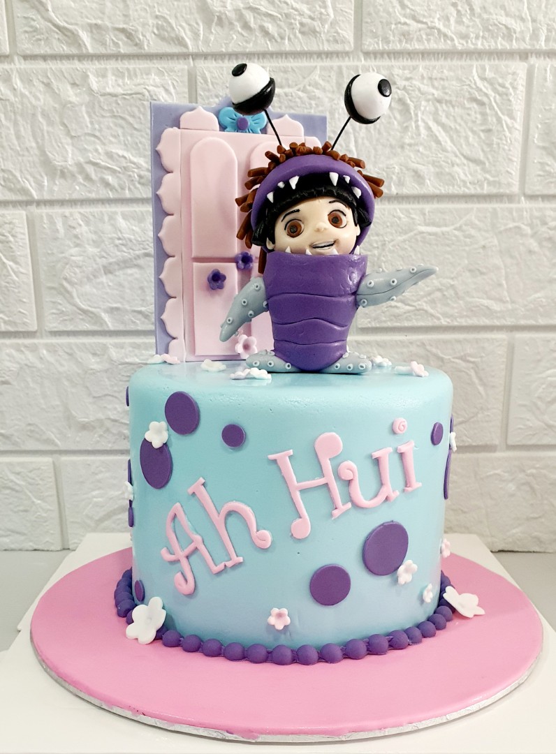 Monsters Inc Tiered Birthday cake