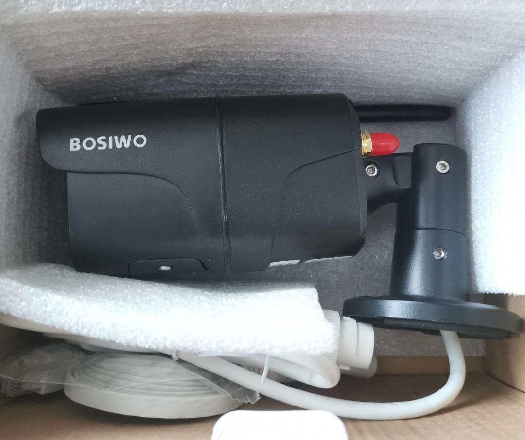 Bosiwo Outdoor Security Camera 1080P IP66 Waterproof with Night Vision 2 Way Audio Motion Detection Easy Connection and Pairing Compatible with
