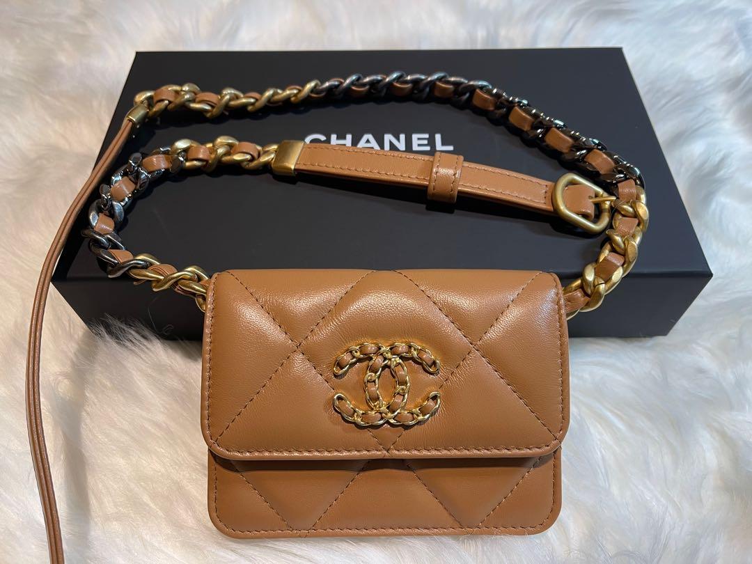CHANEL Caviar Quilted Mini Chain Belt Bag Black 1049127  FASHIONPHILE