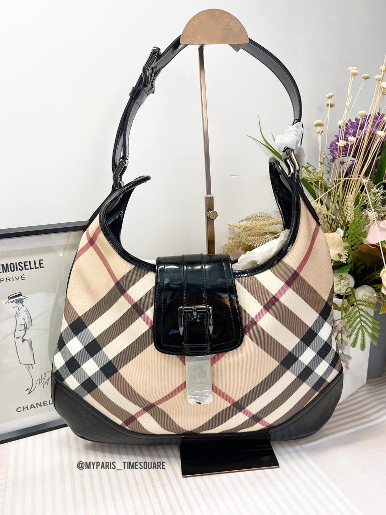Burberry nova check hobo bag outlet