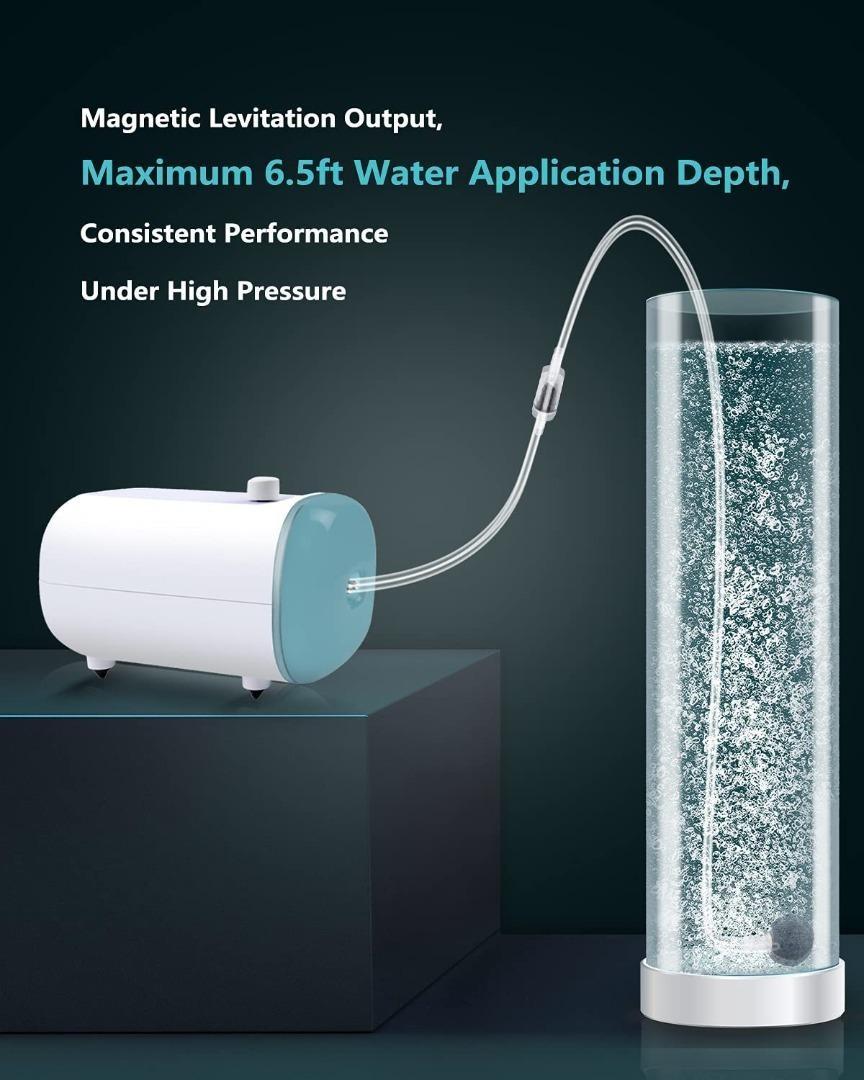 [C7905] Reegugu Aquarium Air Pump, Quietest Fish Tank Air Pump with