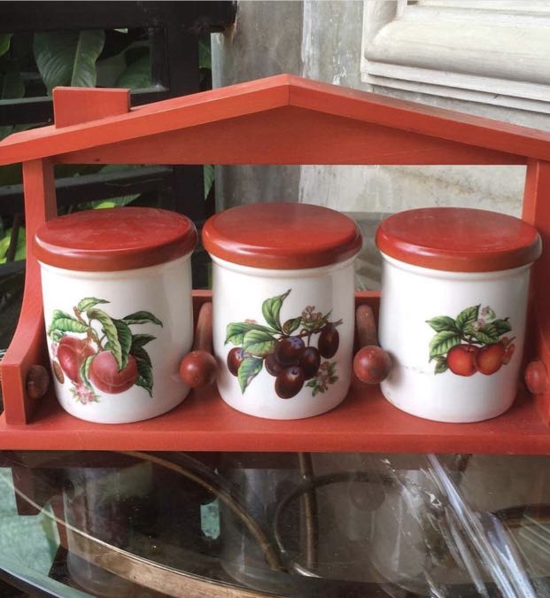 Canister with rack, Furniture & Home Living, Kitchenware & Tableware ...