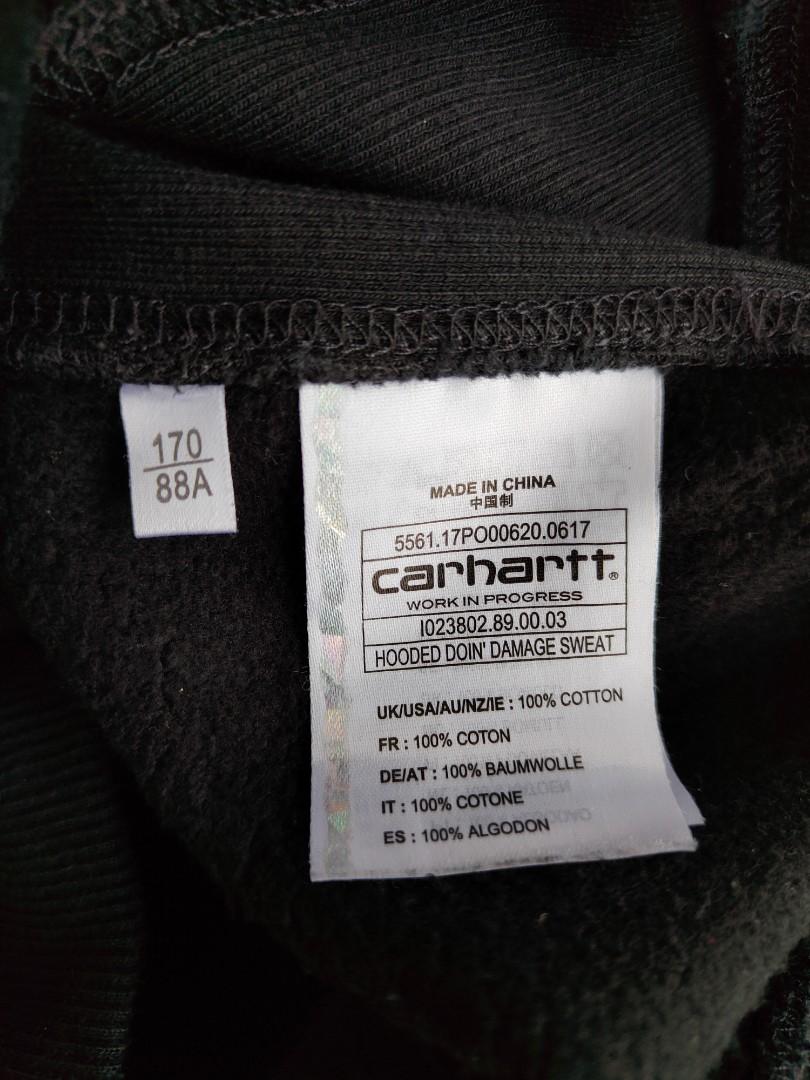 CARHARTT DOIN'DAMAGE, Men's Fashion, Tops & Sets, Hoodies on Carousell