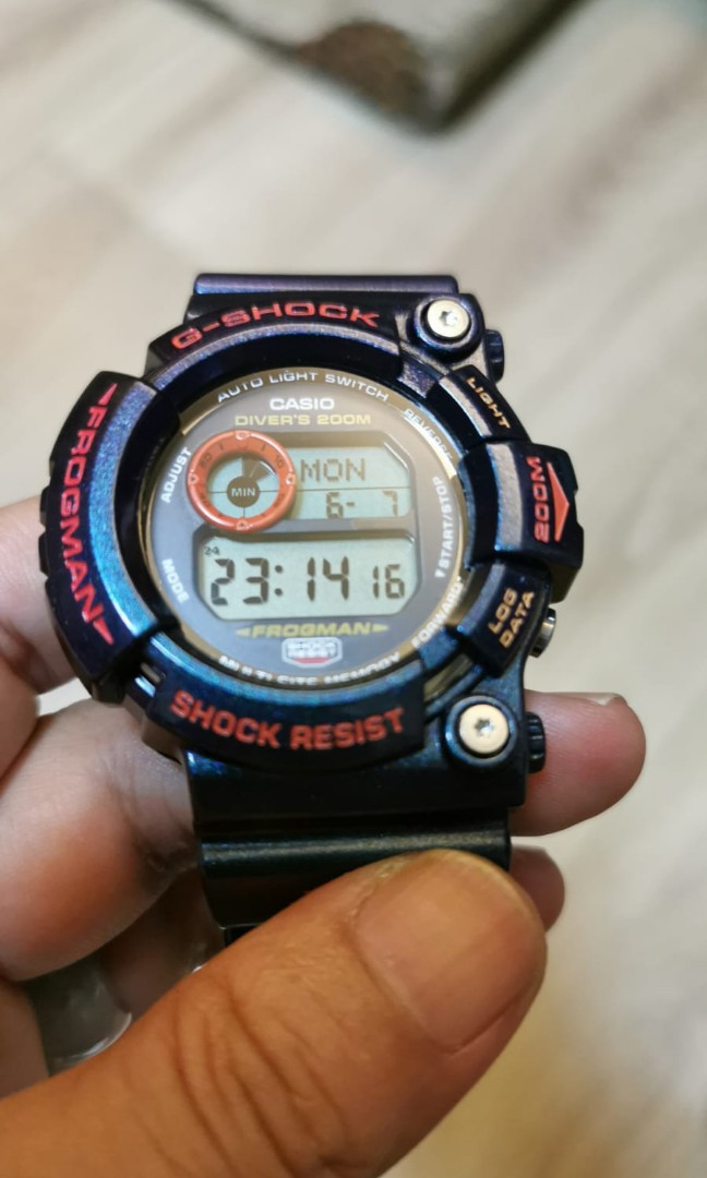 Casio G Shock Frogman GW-201-6JF 毒蛙, 名牌, 手錶- Carousell