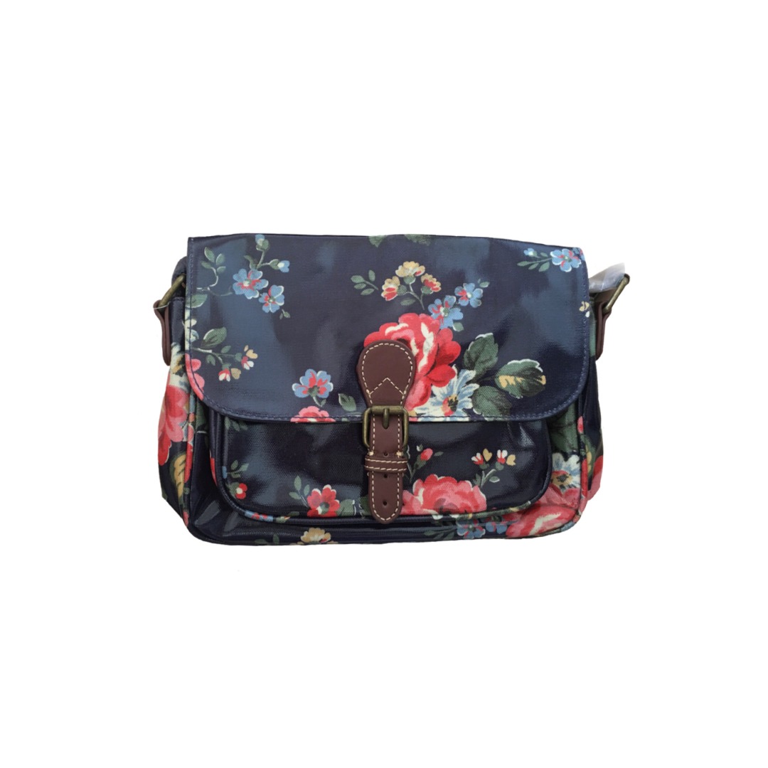Cath Kidson floral oilcloth crossbody bag, Women's Fashion, Bags