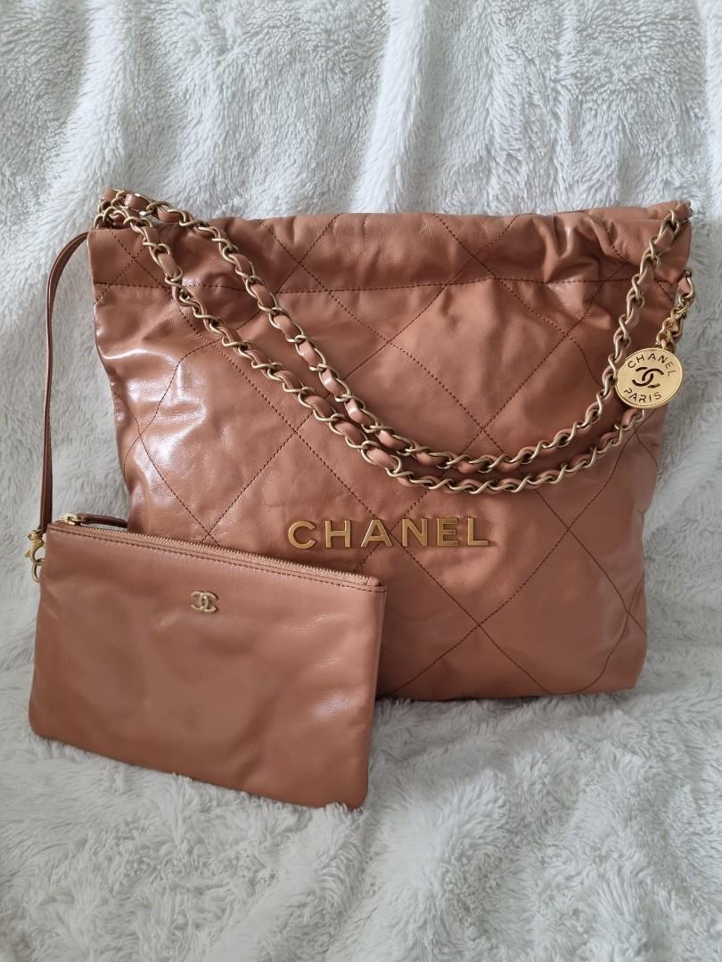 Chanel 22 Caramel Small, Luxury, Bags & Wallets on Carousell