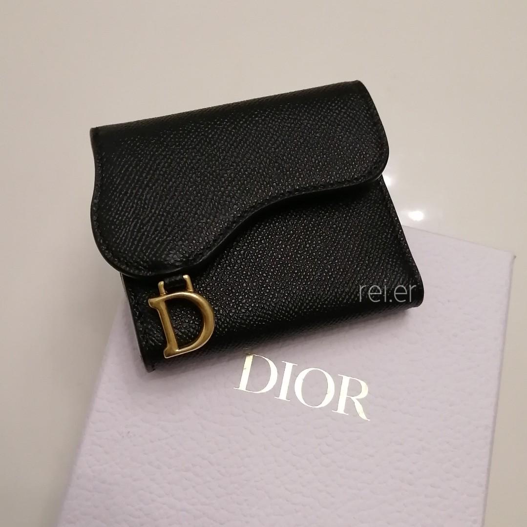 CHRISTIAN DIOR SADDLE LOTUS WALLET Women s Fashion Bags Wallets Wallets Card Holders on Carousell
