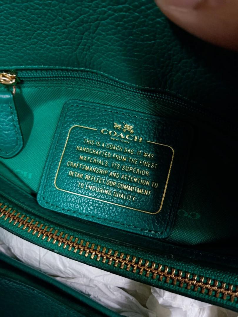 Emerald green hotsell coach bag