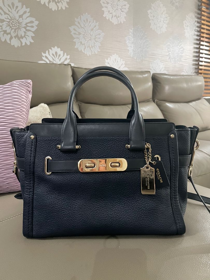 Coach swagger navy deals
