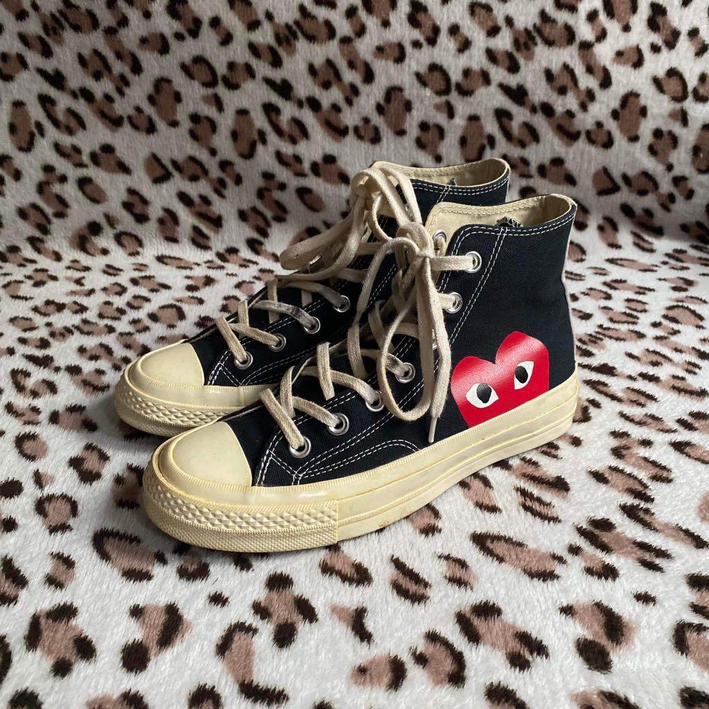 cdg high top converse