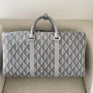 Dior men's canvas weekender handbag traveler holiday duffel Boston shopper tote bag