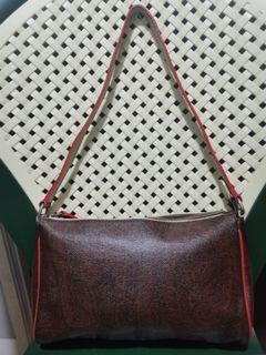 Etro, Bags, Etro Italy Burgundy Paisley Mini Speedy Style Ha