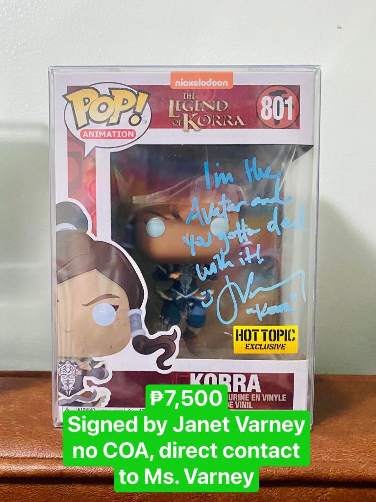 SALE: Korra Hot Topic Funko Pop signed 