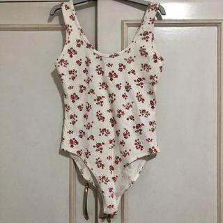 forever 21 white body suit