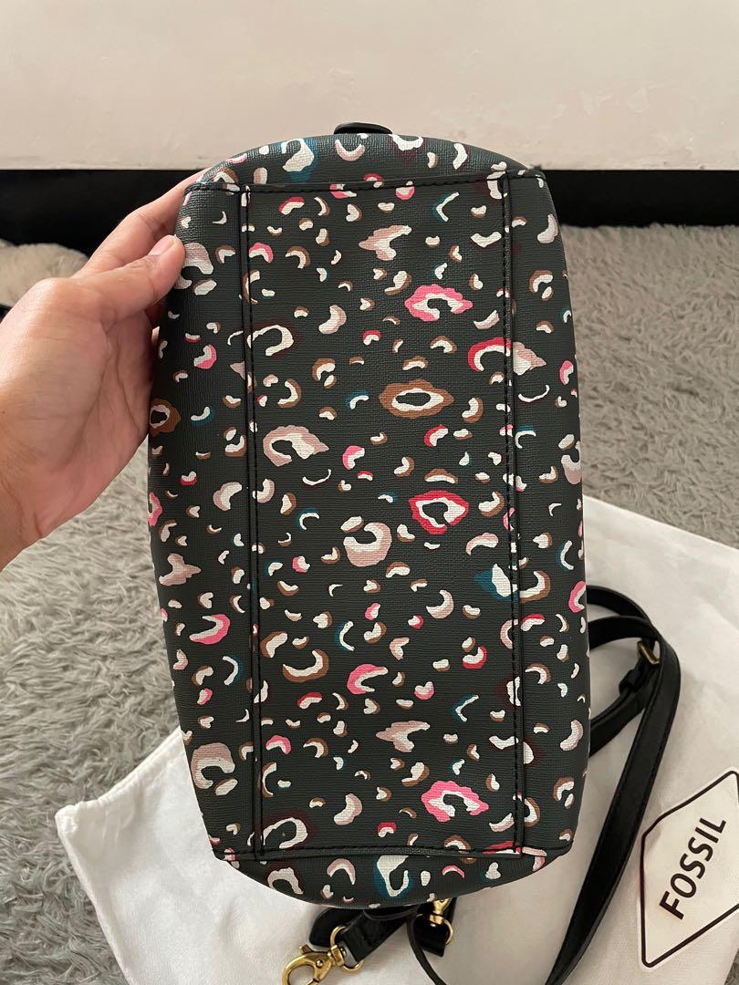 Fossil rachel satchel cheetah sales
