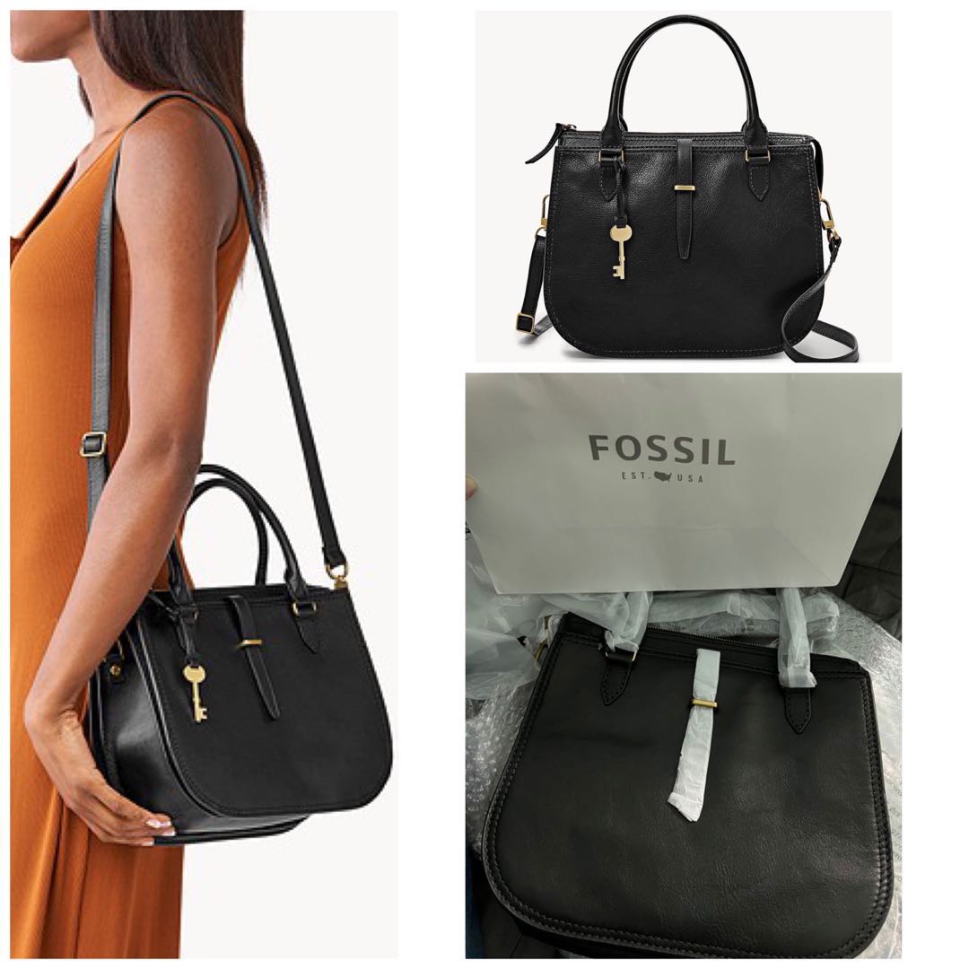 Fossil ryder clearance satchel black