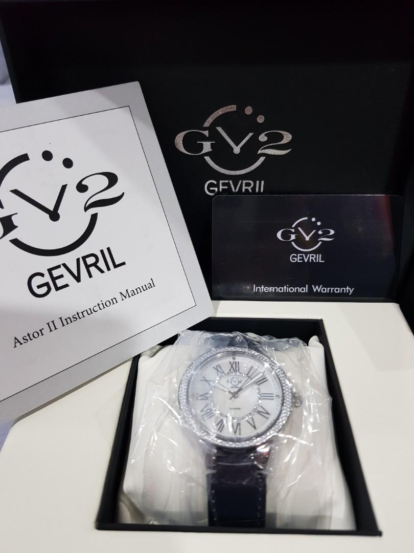 Gevril astor sales diamond watch