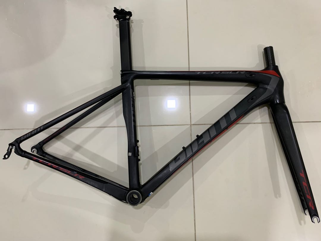 Giant TCR SLR 2016 Rim Brake Frameset Seatpost 1566g not much