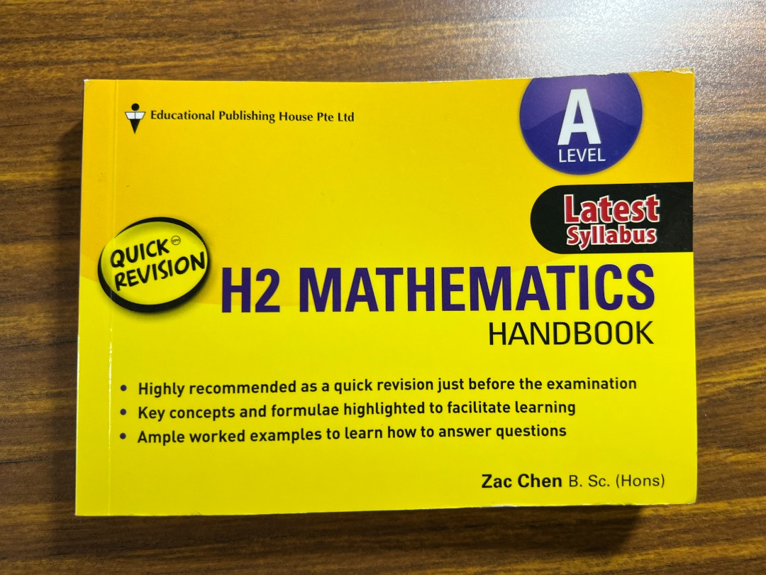 H2/ H1 Math Study Guide A Levels, Hobbies & Toys, Books & Magazines ...