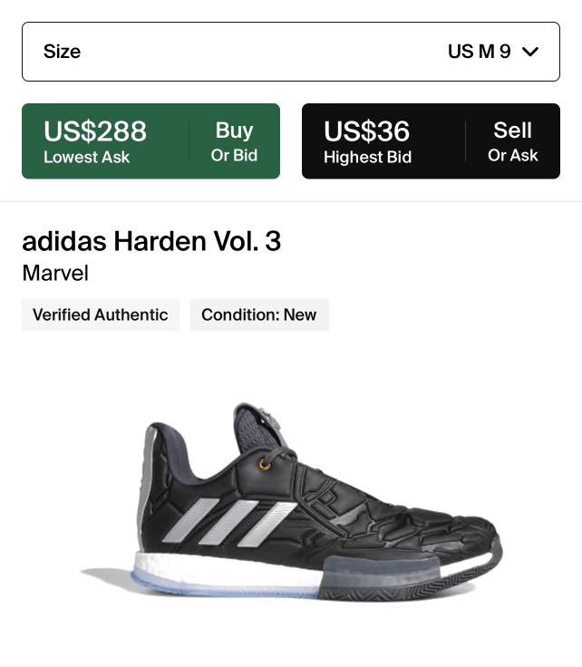 Harden Vol 3 Marvel Men s Fashion Footwear Sneakers on