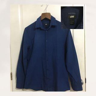 H&M Blue Long Sleeves Shirt