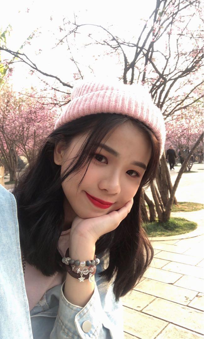 H&m 2025 pink beanie