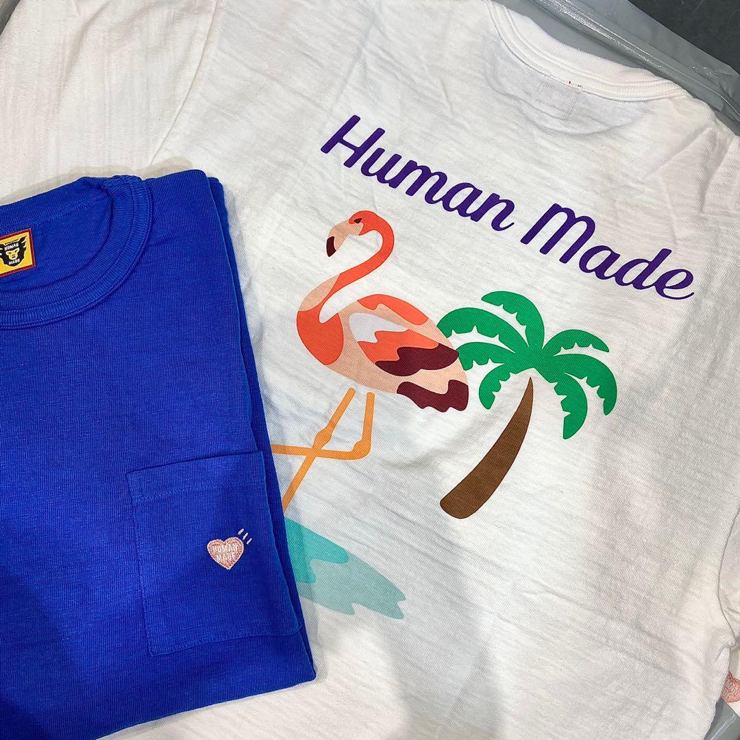 【格安人気SALE】HUMAN MADE FLAMINGO POCKET T-SHIRT XL Tシャツ/カットソー(半袖/袖なし)