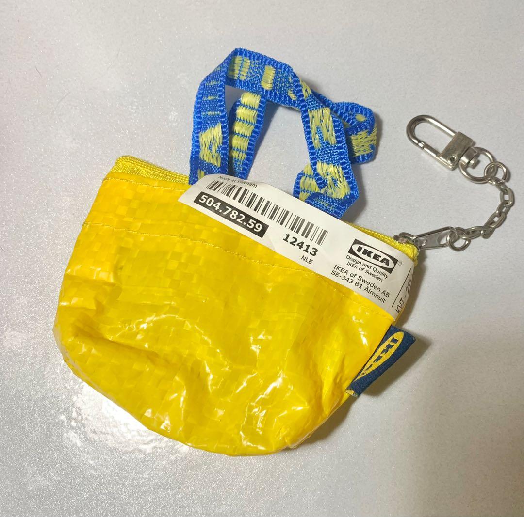 Ikea Knolig mini pouch keychain yellow, Women's Fashion, Bags & Wallets ...
