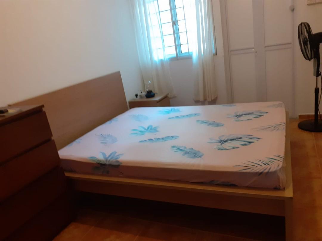 Ikea Malm Bed Frame (RESERVED FOR LEO LEE), Furniture & Home Living