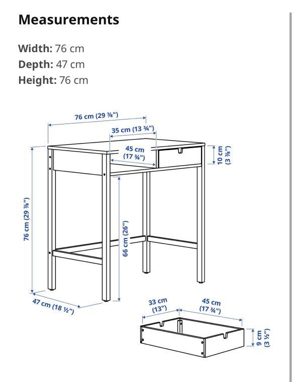 NORDKISA Coiffeuse, bambou, 76x47 cm - IKEA