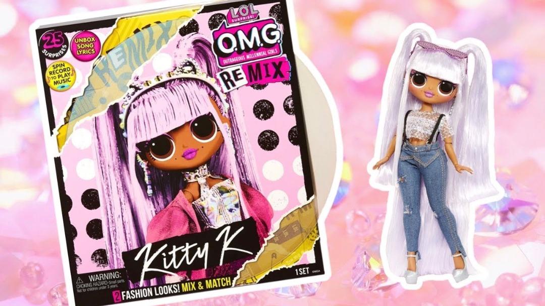 L.O.L. Surprise! O.M.G. Remix Kitty K Fashion Doll – 25 Surprises with Music