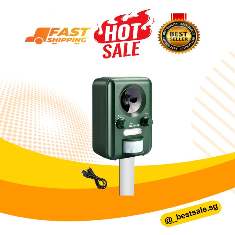 (JT067) Solar Animal Repellent _ VOLADOR Animal Repellent, Waterproof