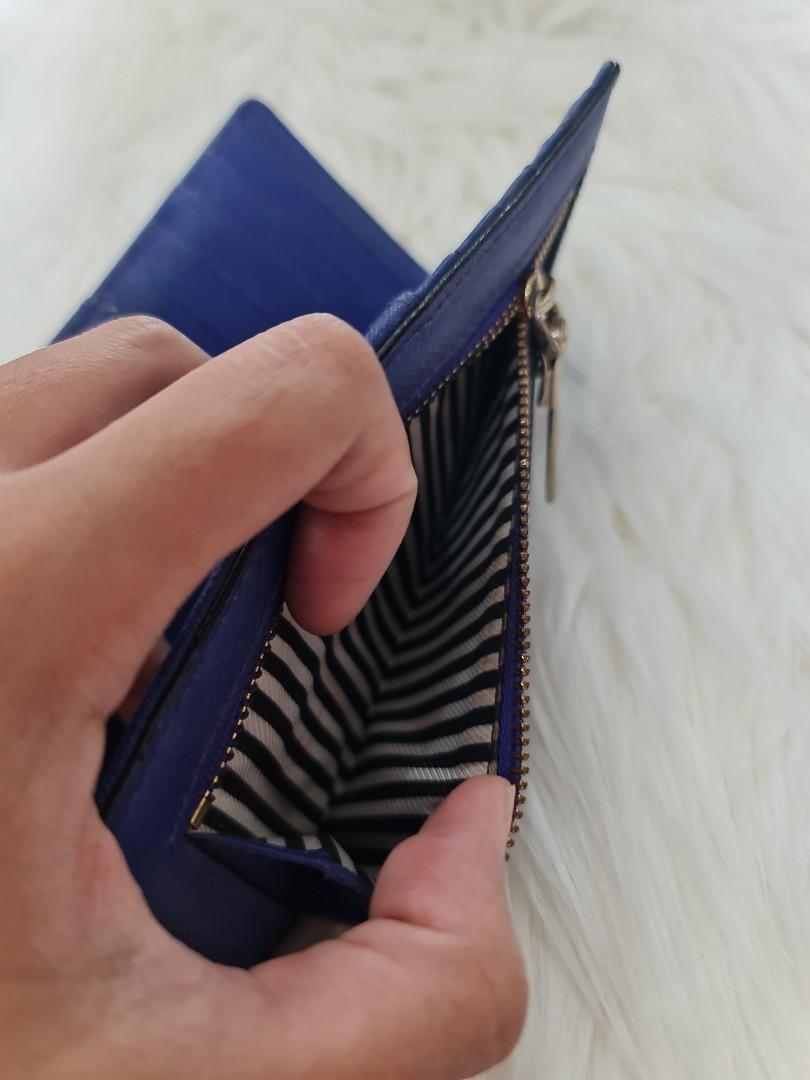 Royal blue kate spade wallet sales