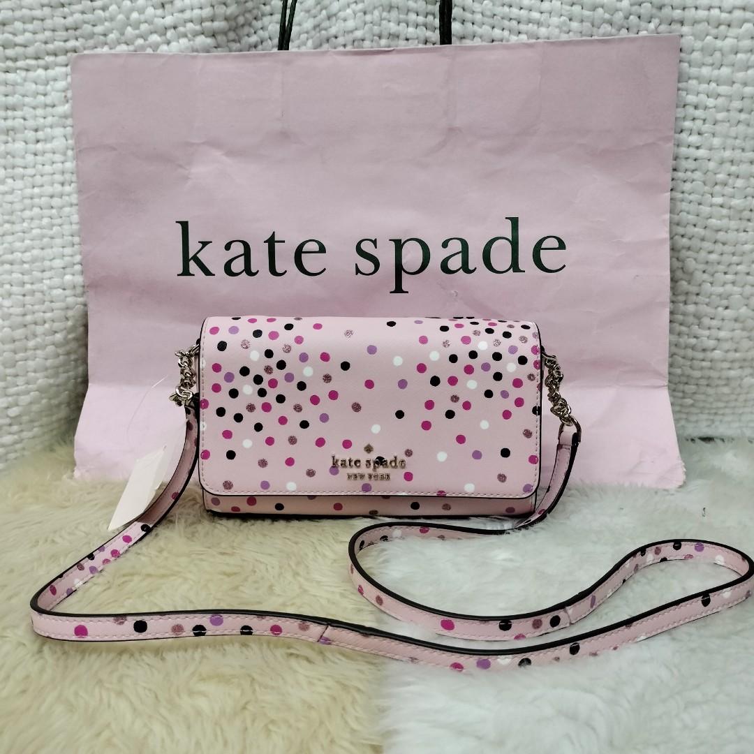 KATE SPADE STACI FESTIVE CONFETTI SMALL FLAP CROSSBODY BAG Women s Fashion Bags Wallets Cross body Bags on Carousell