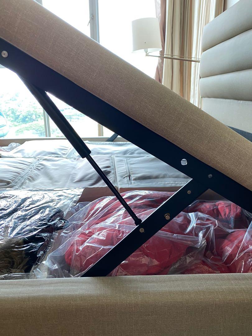 King Size Storage Bed Frame, Furniture & Home Living, Furniture, Bed
