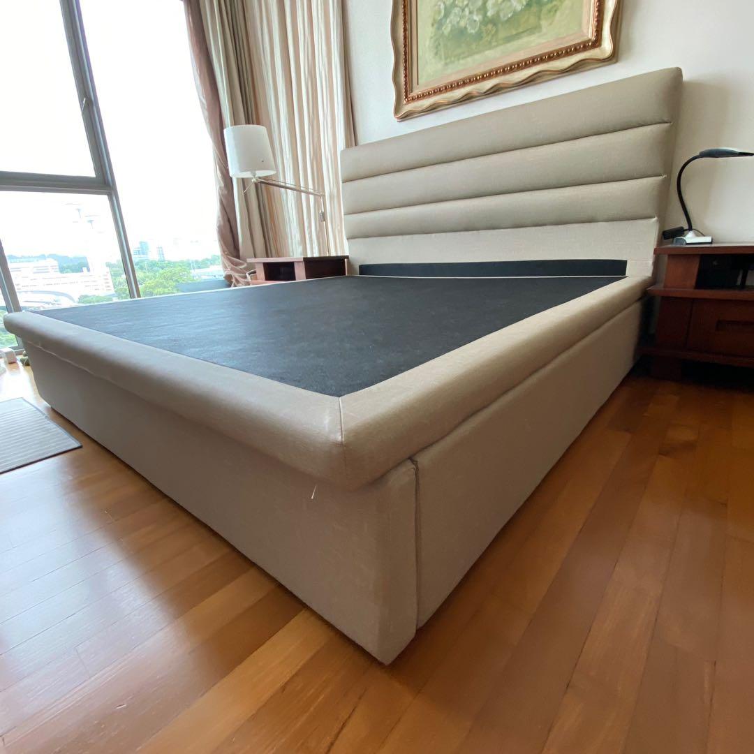 King Size Storage Bed Frame, Furniture & Home Living, Furniture, Bed