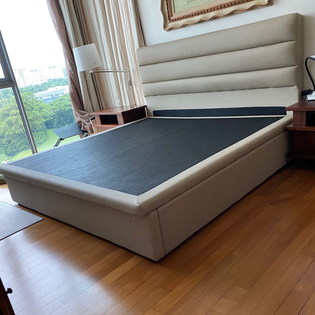 King Size Storage Bed Frame, Furniture & Home Living, Furniture, Bed